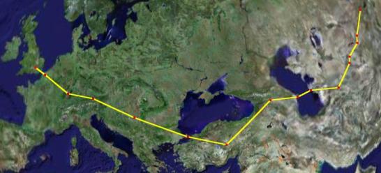 Click here to launch our route in Google Earth